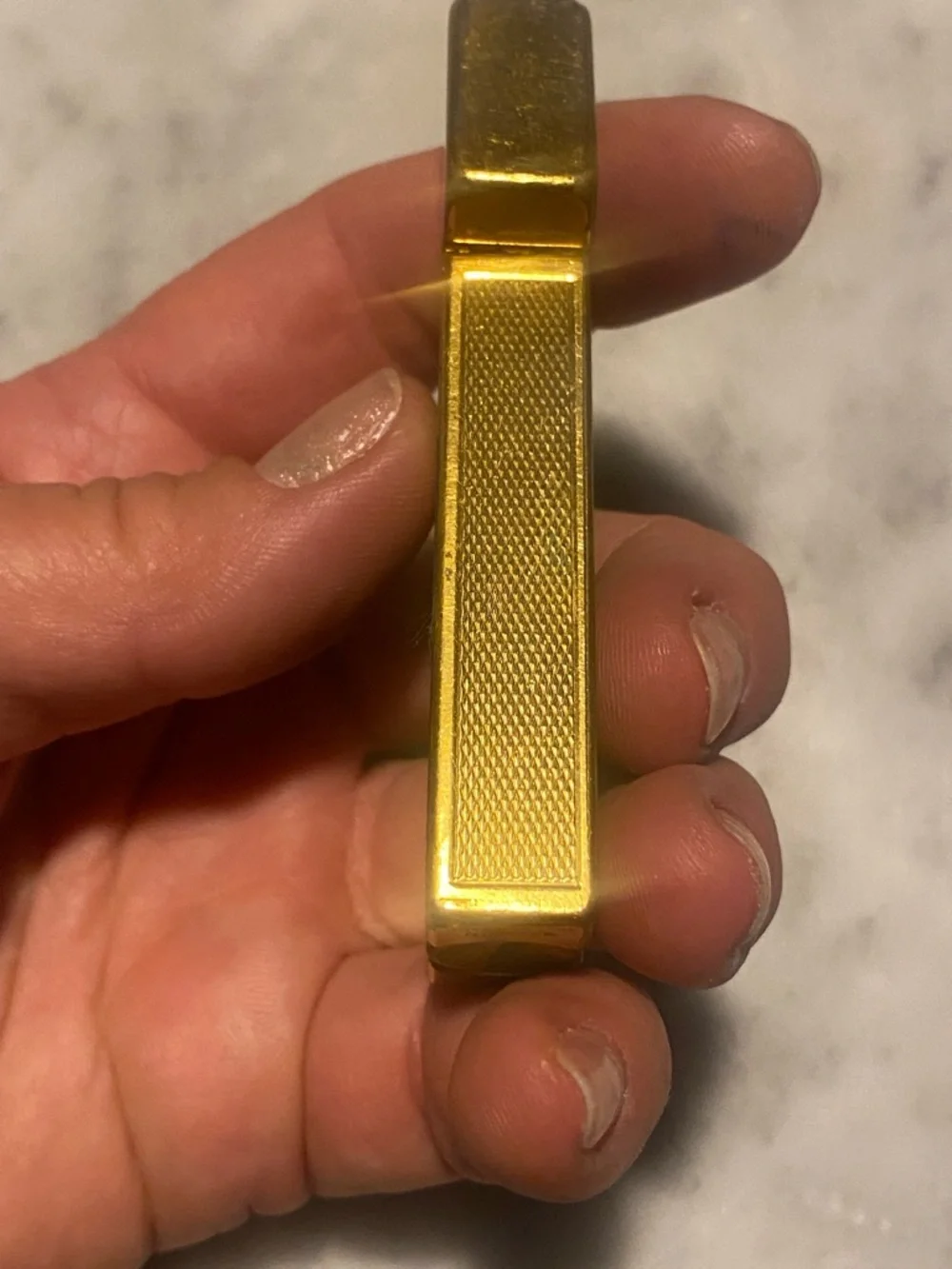 Dunhill Gold Textured lighter